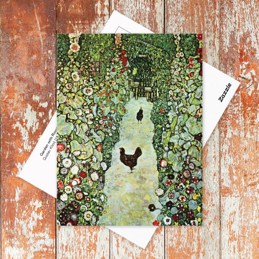 Carte Postale Jardin avec les costumes Gustav Klimt