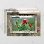 Carte Postale Jardin bien arrosé (Devant / Derrière)