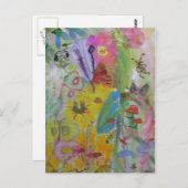 Carte Postale jardin boisé (Devant / Derrière)