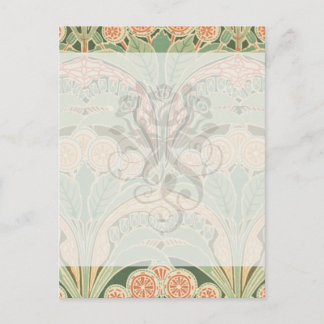 Carte Postale jardin borné art nouveau