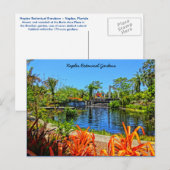 Carte Postale Jardin botanique de Naples Floride - Mur de mosaïq (Devant / Derrière)