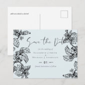 Carte Postale Jardin botanique Feuille Mariage budgétaire (Devant / Derrière)