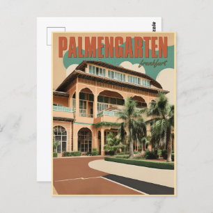 Carte Postale jardin botanique palmengarten frankfurt