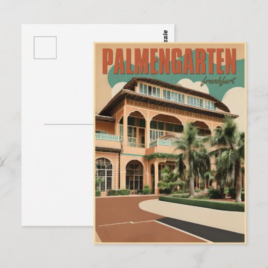 Carte Postale jardin botanique palmengarten frankfurt (Devant / Derrière)