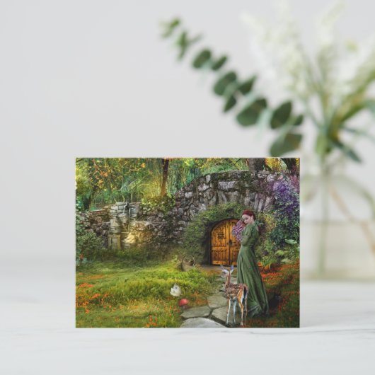 Carte postale Jardin caché (Debout devant)