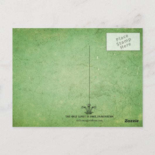 Carte postale Jardin caché (Dos)