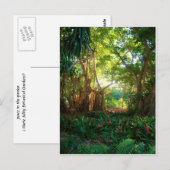 Carte Postale jardin calme (Devant / Derrière)