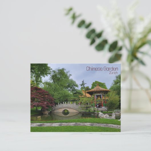 Carte Postale Jardin chinois (Debout devant)