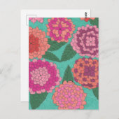 Carte Postale Jardin Dahlia (Devant / Derrière)