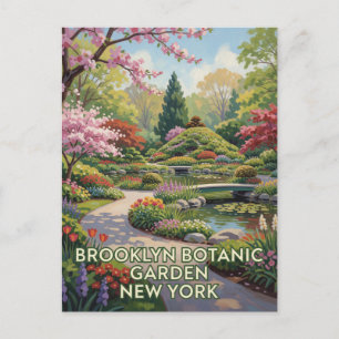 Carte Postale Jardin de Brooklyn en fleurs à New York