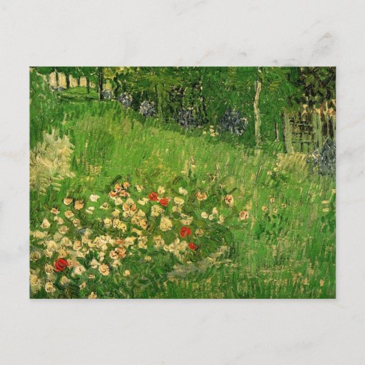 Carte Postale Jardin de Daubigny par Vincent van Gogh, Le Jardin (Devant)