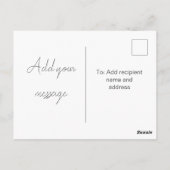 Carte Postale Jardin de fleurs féminines  (Dos)