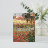 Carte Postale Jardin de fleurs par Vincent van Gogh (Debout devant)