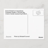 Carte Postale Jardin de l'amitié internationale (Dos)