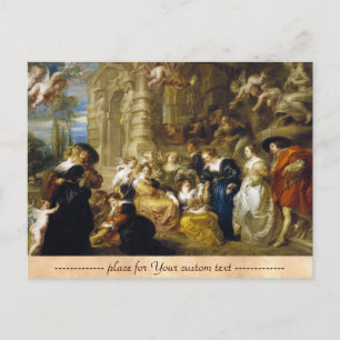 Carte Postale Jardin de l'Amour Peter Paul Rubens chef-d'oeuvre