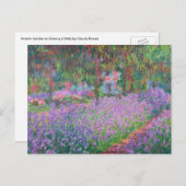 Carte Postale Jardin de l'artiste à Giverny par Claude Monet (Devant / Derrière)