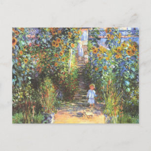Carte Postale Jardin de l'artiste à Vetheuil - Claude Monet