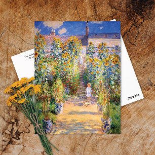 Carte Postale Jardin de l'artiste à Vetheuil Claude Monet