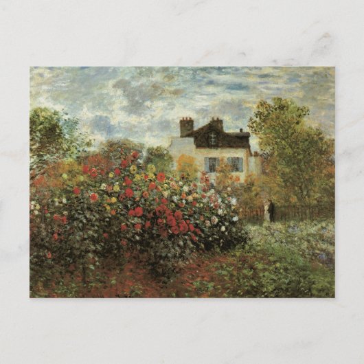 Carte Postale Jardin de Monet à Argenteuil par Claude Monet (Devant)