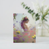 Carte Postale Jardin de papillons généré par IA (Debout devant)