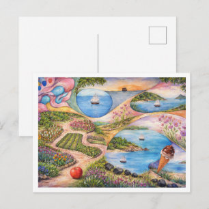 Carte Postale Jardin de Paradis
