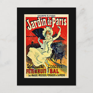 Carte Postale Jardin de Paris - Fete de Nuit Bal