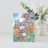 Carte Postale Jardin de printemps (Debout devant)