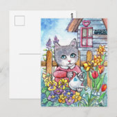 Carte Postale Jardin de printemps (Devant / Derrière)