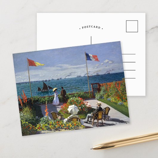 Carte Postale Jardin de Sainte-Adresse | CLAUDE MONET