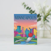 Carte Postale Jardin de sculptures de Minneapolis (Debout devant)