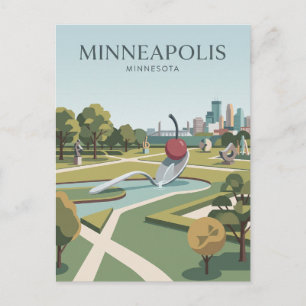 Carte Postale Jardin de sculptures de Minneapolis Minnesota