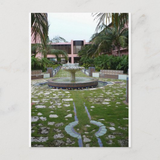 Carte Postale Jardin de station de vacances de Boca (Devant)