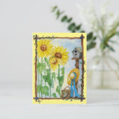 Carte Postale Jardin de Sunflower (Debout devant)