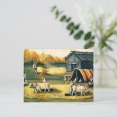 Carte Postale Jardin De Threshing. Soirée. par Niko Pirosmani (Debout devant)