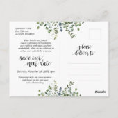 Carte Postale Jardin de verdure, Changement de plan, Reporté (Dos)