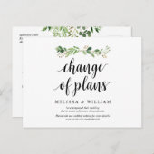 Carte Postale Jardin de verdure, Changement de plan, Reporté (Devant / Derrière)