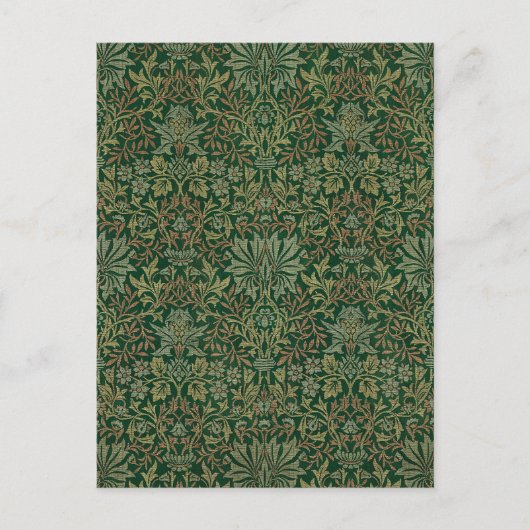 Carte Postale Jardin de William Morris - Verts (Devant)