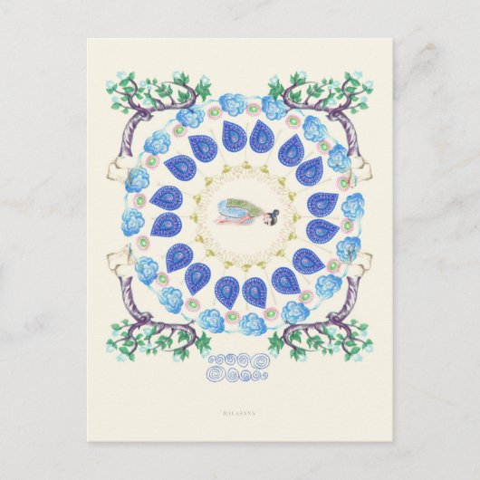 Carte Postale jardin de yoga II (Devant)