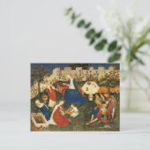 Carte Postale Jardin d'Eden art médiéval (Debout devant)