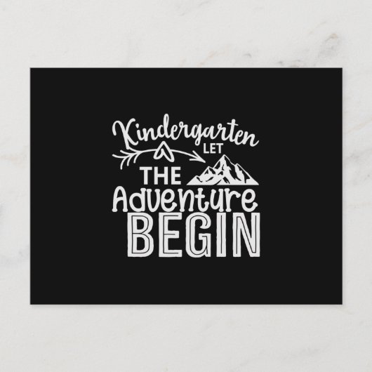 Carte Postale Jardin d'enfants Let The Adventure Begin (Devant)
