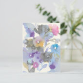 Carte Postale Jardin des bijoux | Pétales pastel violet (Debout devant)