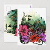 Carte Postale Jardin des colibris (Devant / Derrière)