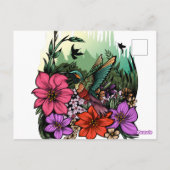 Carte Postale Jardin des colibris (Dos)