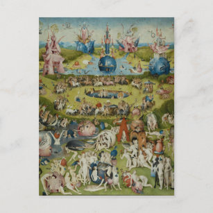 Carte Postale Jardin des délices terrestres, 1490-1500