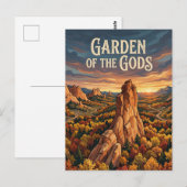 Carte Postale Jardin des Dieux (Devant / Derrière)