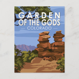 Carte Postale Jardin des Dieux Colorado Vintage