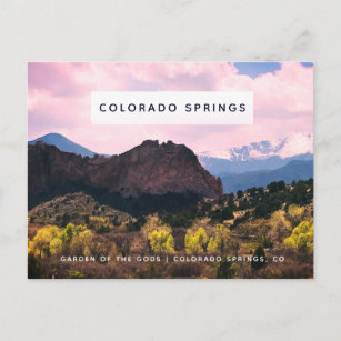 Carte Postale Jardin des dieux Pikes Peak Colorado Springs