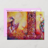 CARTE POSTALE JARDIN DES OMBRES PERDUES, DES FAERY ET DES PAPILL (Devant / Derrière)