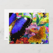 Carte Postale Jardin des papillons (Devant / Derrière)