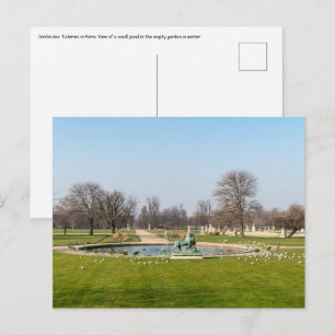 Carte Postale Jardin des Tuileries en hiver - Paris